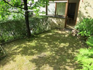Bild der Naturterrasse der Ferienwohnung Rudolphi